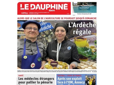 A la UNE du DAUPHINÉ libéré du 03-03-2023