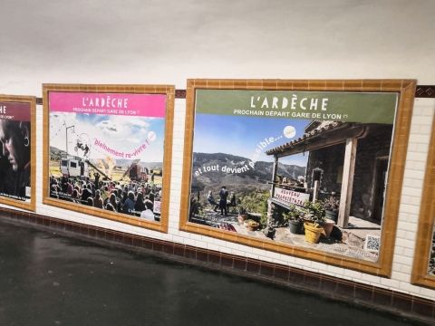 QUAND L'ARDÈCHE S'INVITE DANS LE METRO PARISIEN